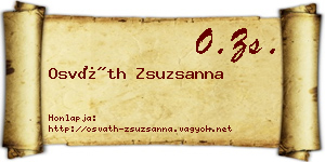 Osváth Zsuzsanna névjegykártya